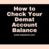 Check Your Demat Account Balance